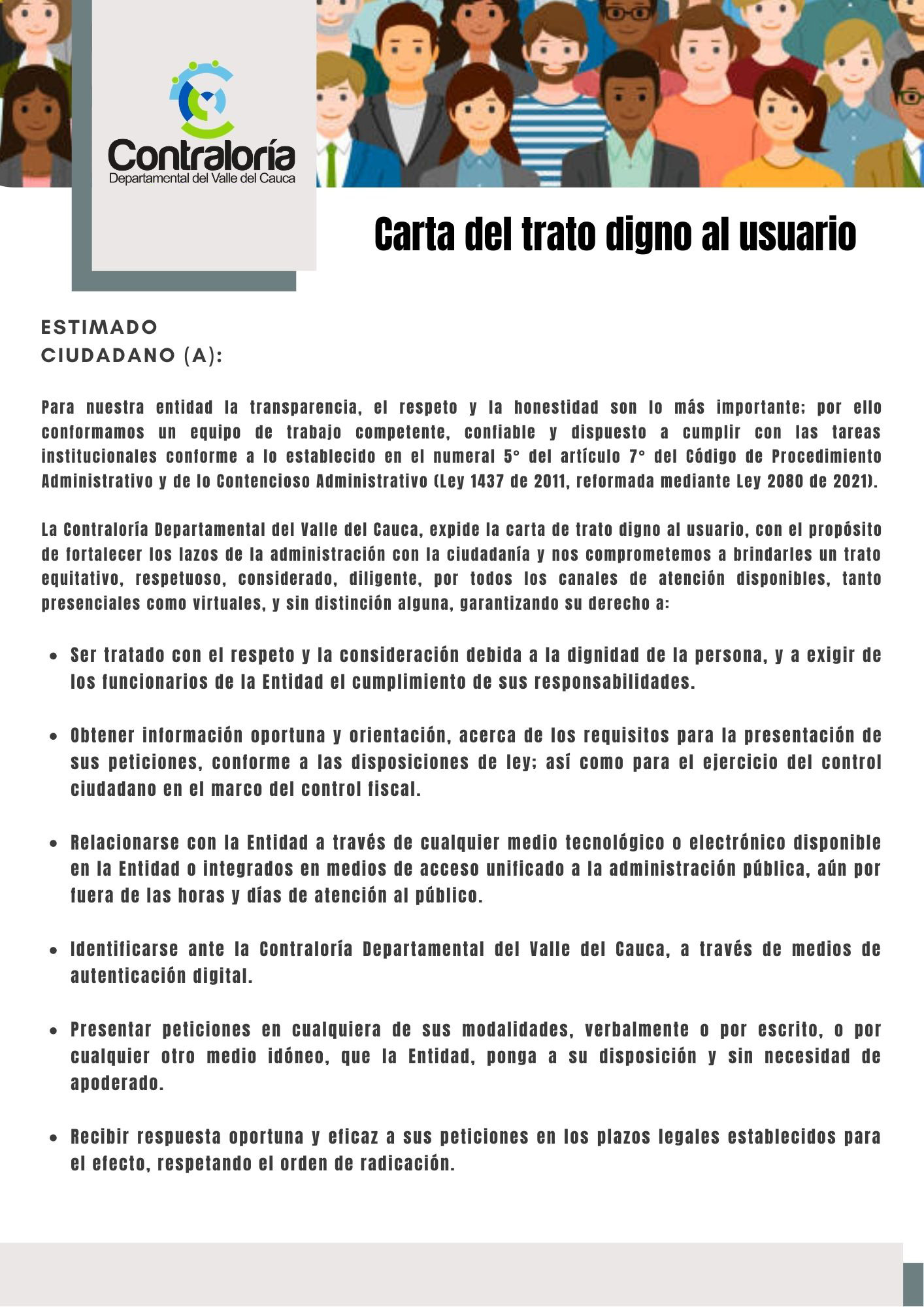 Imagen 1 Carta trato digno Imagen 1 Carta trato digno