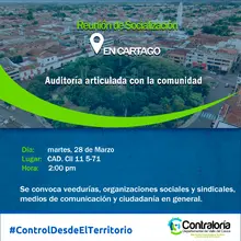Pieza invitación auditoria articulada cartago 2023