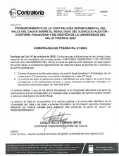 Pagina 1 Comunicado de prensa 01-2023