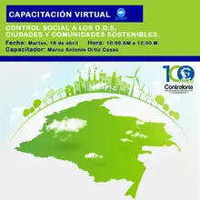 Invitación Capacitación Virtual Ciudades Sostenibles