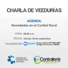 Charla de Veedurías "Novedades en el Control Fiscal"