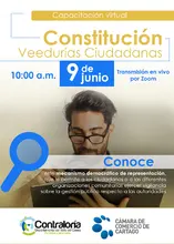 Invitación Capacitación virtual Constitución Veedurías Ciudadanas