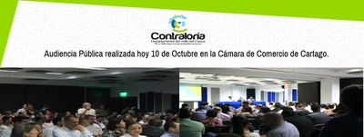 Audiencia Pública realizada en el Municipio de  Cartago.