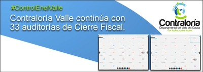 Contralor&iacute;a Valle contin&uacute;a con la evaluaci&oacute;n del estado financiero de 33 entidades del Departamento.