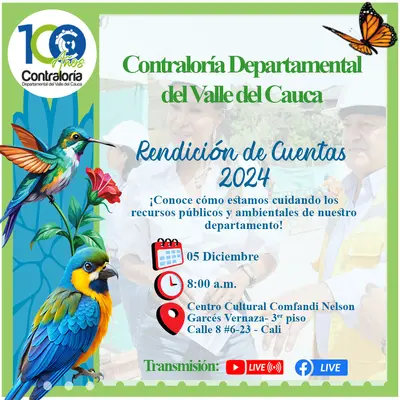 Contraloría del Valle salvaguardó más de $59 mil millones y determinó un presunto detrimento patrimonial superior a $22.700 millones en 2024
