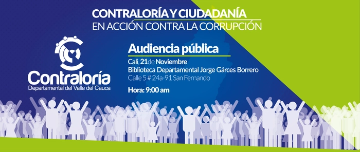 Audiencia P&uacute;blica con el Contralor Departamental del Valle del Cauca en Cali.