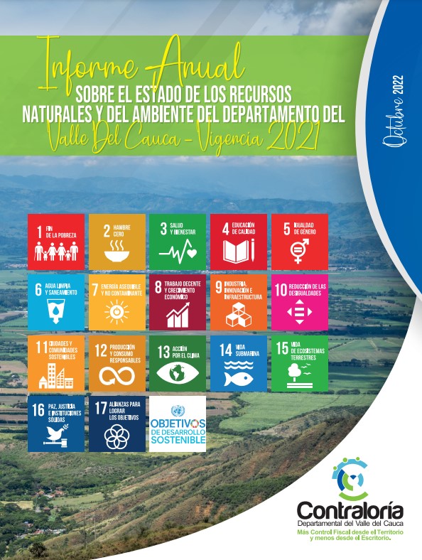 Portada informe recursos naturales Valle del Cauca 2021
