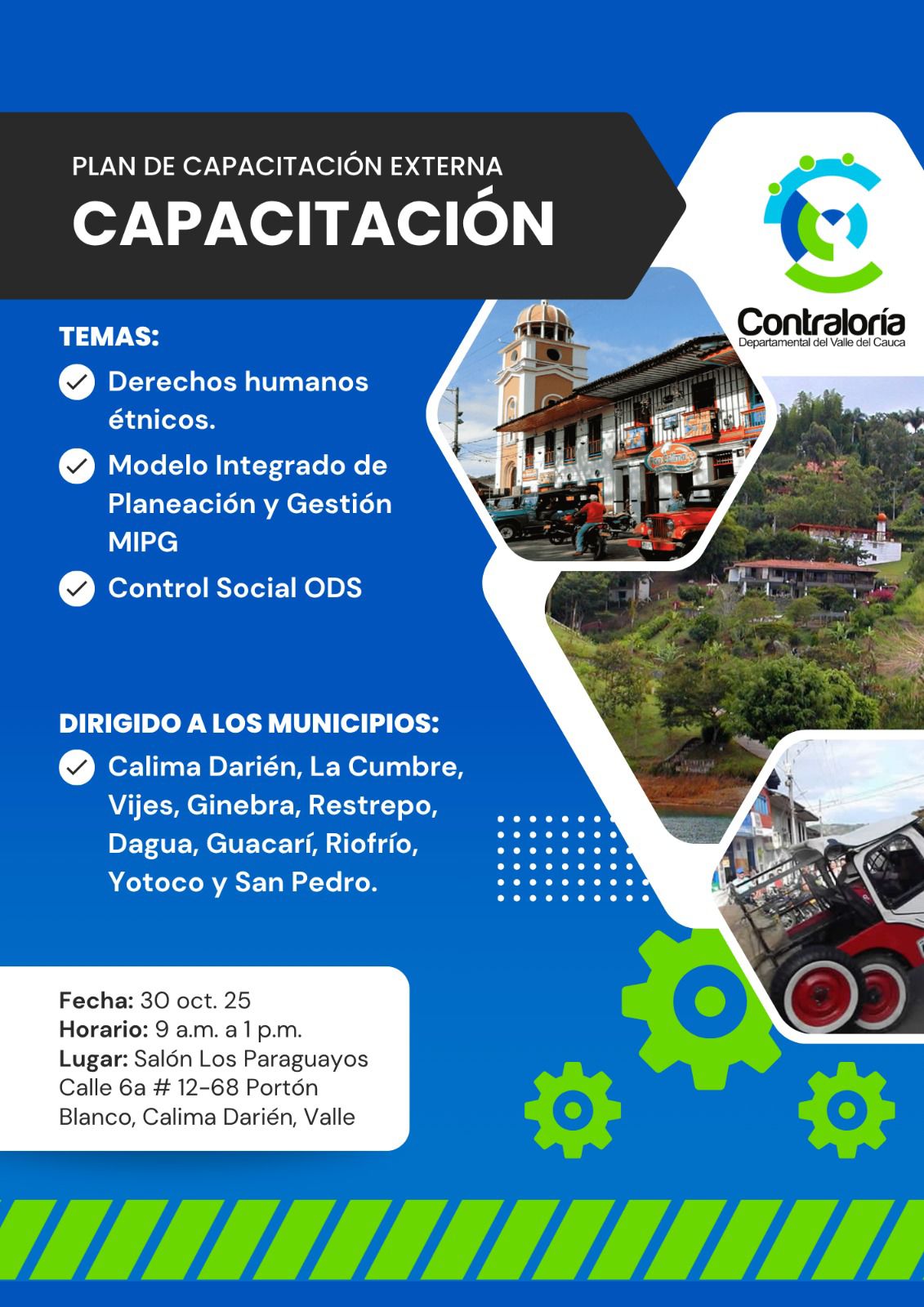 Invitación capacitación Municipio El Darién