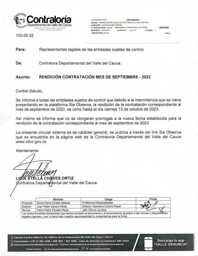 Circular SIA OBSERVA 09-10-2023 Circular SIA OBSERVA 09-10-2023